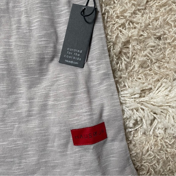 Haus of JR Grey Short Sleeve Shirt NWT 5T/6 - Picture 2 of 6